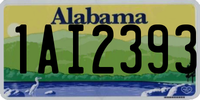 AL license plate 1AI2393