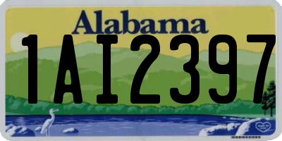 AL license plate 1AI2397