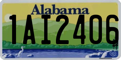 AL license plate 1AI2406