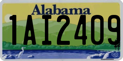 AL license plate 1AI2409