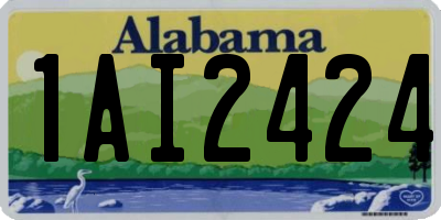 AL license plate 1AI2424
