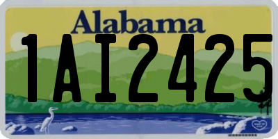 AL license plate 1AI2425
