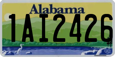 AL license plate 1AI2426