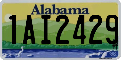 AL license plate 1AI2429