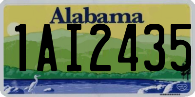 AL license plate 1AI2435
