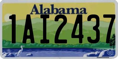AL license plate 1AI2437