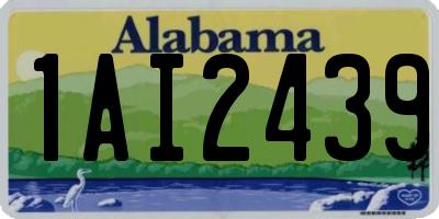 AL license plate 1AI2439