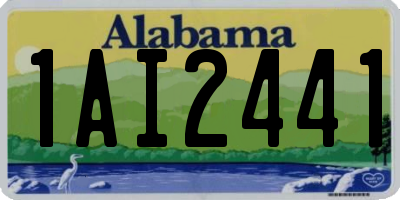 AL license plate 1AI2441