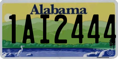 AL license plate 1AI2444