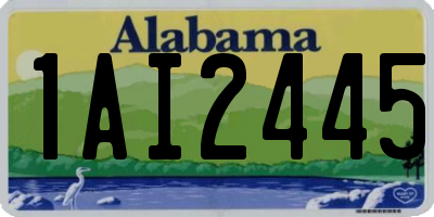 AL license plate 1AI2445