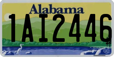 AL license plate 1AI2446