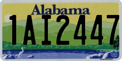 AL license plate 1AI2447