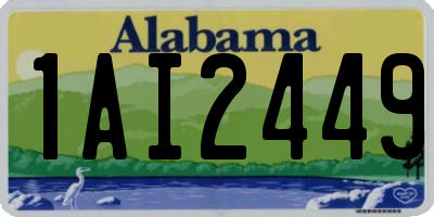 AL license plate 1AI2449