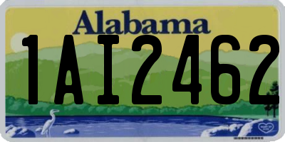 AL license plate 1AI2462