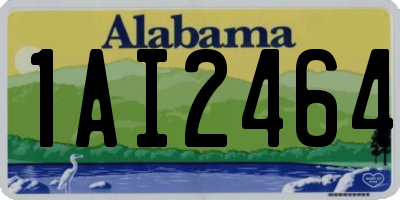 AL license plate 1AI2464