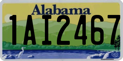 AL license plate 1AI2467