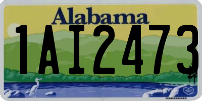 AL license plate 1AI2473