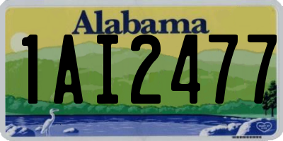 AL license plate 1AI2477
