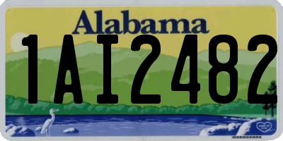 AL license plate 1AI2482