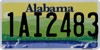 AL license plate 1AI2483