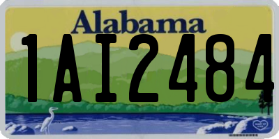 AL license plate 1AI2484