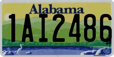 AL license plate 1AI2486