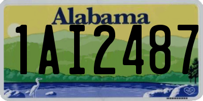AL license plate 1AI2487