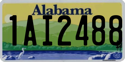 AL license plate 1AI2488