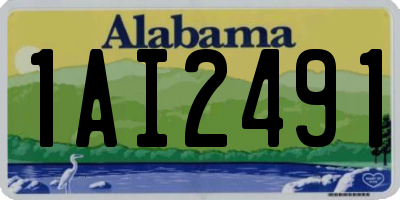 AL license plate 1AI2491