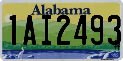 AL license plate 1AI2493