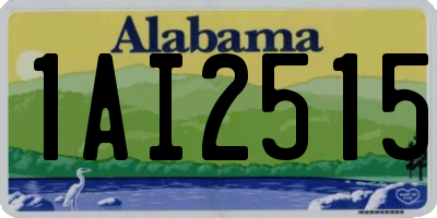 AL license plate 1AI2515