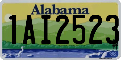 AL license plate 1AI2523