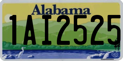 AL license plate 1AI2525