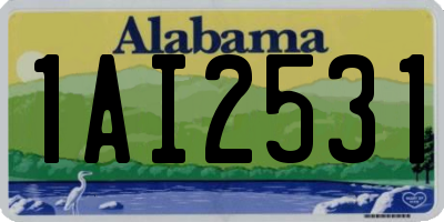 AL license plate 1AI2531