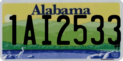 AL license plate 1AI2533