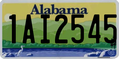 AL license plate 1AI2545