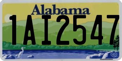 AL license plate 1AI2547