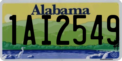 AL license plate 1AI2549