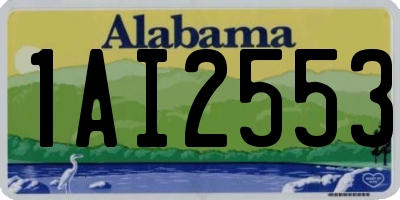 AL license plate 1AI2553