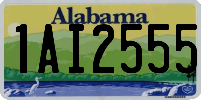 AL license plate 1AI2555