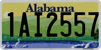 AL license plate 1AI2557