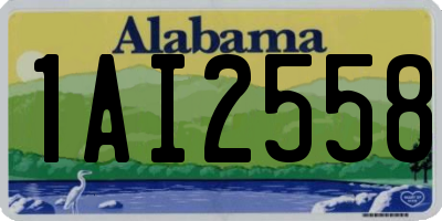 AL license plate 1AI2558