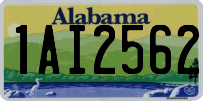 AL license plate 1AI2562