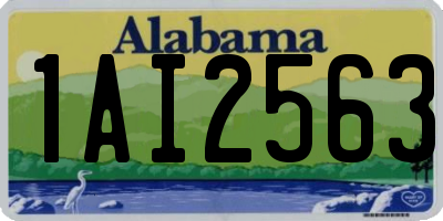 AL license plate 1AI2563