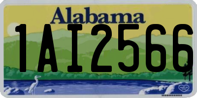 AL license plate 1AI2566