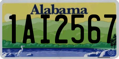 AL license plate 1AI2567