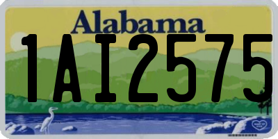 AL license plate 1AI2575