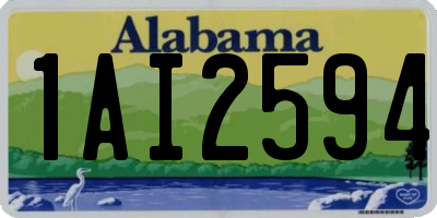 AL license plate 1AI2594