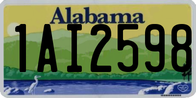 AL license plate 1AI2598