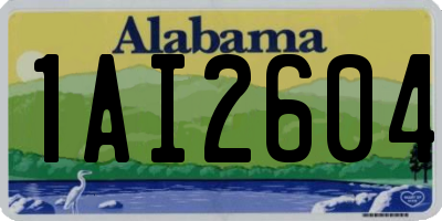 AL license plate 1AI2604